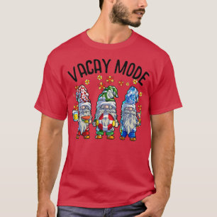 Camiseta Gnomes Vacay Mode Women Summer Vacation Beach Hawa