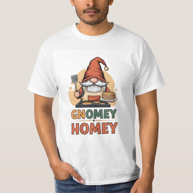 Camiseta Gnomey Homey Pancakes design (Frente)