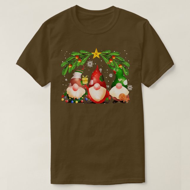 Camiseta Gnomias bonitas Mistura Feliz Natal (Frente do Design)