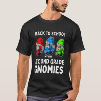 Camiseta Gnomias do 2º ano Bonitas Primeiro Dia de Ida Esco
