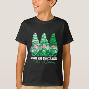 Camiseta Gnomies do Laço Verde do Mês de Conscientização da