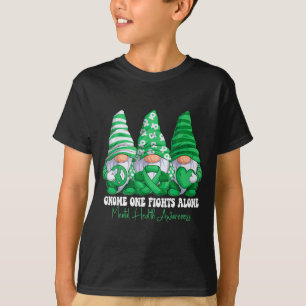 Camiseta Gnomies do Laço Verde do Mês de Conscientização da
