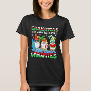 Camiseta Gnomies Engraçados de Férias de Verão Gnomos para
