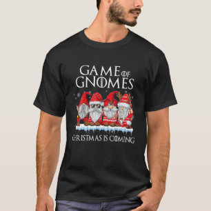 Camiseta Gnomies Games Of Gnomos Christmas Está Chegando Pa