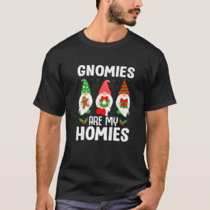 Camiseta Gnomies São Meus Homies Entusiasta de Gnomos Natal