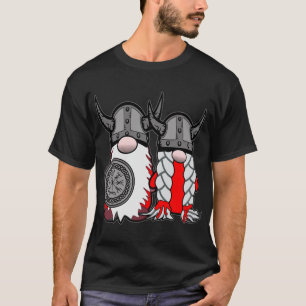 Camiseta Gnominho Nórdicos Fofo Viking Tomte Casal Escandin
