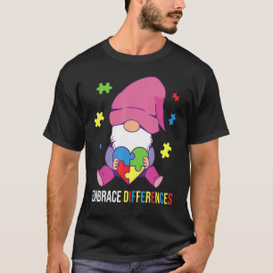 Camiseta Gnomo Abrace Diferenças Conscientização do Autismo