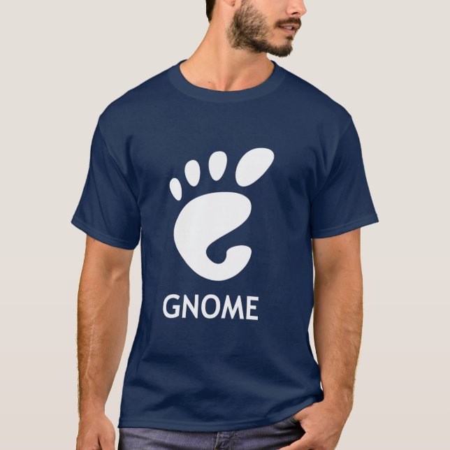 Camiseta Gnomo (ambiente do desktop) (Frente)