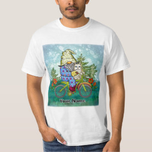 Camiseta Gnomo Andando de Bicicleta