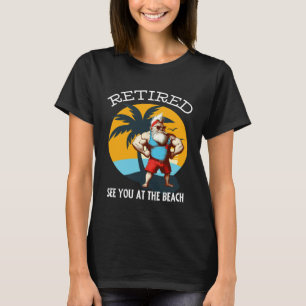 Camiseta Gnomo Aposentado Gnomo Retro Buff A Praia Pai Gnom