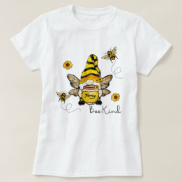 Camiseta Gnomo Bee Kind Sunflower Ladie