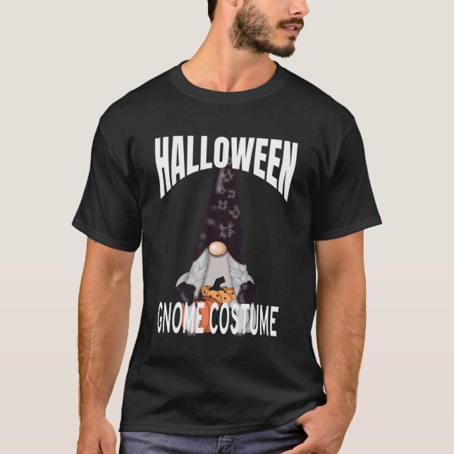 Camiseta Gnomo Bonito do Halloween Figurume 3 (Frente)