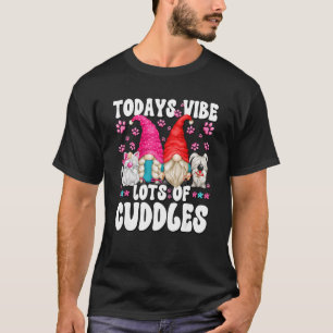 Camiseta Gnomo Cat E Cachorro Dizendo Para Mulheres E Homen