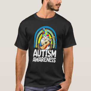 Camiseta Gnomo Conscientização do Autismo Arco-íris Criança