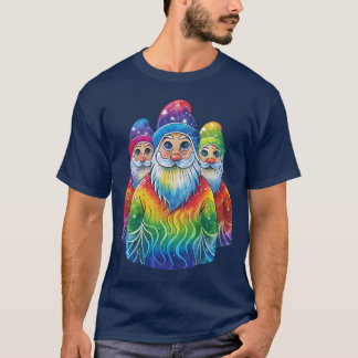 Camiseta Gnomo Cósmico Tee ajustado Relaxado