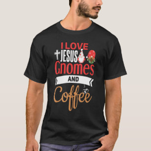 Camiseta Gnomo Cristão Jesus Café Gnomo de Jardim