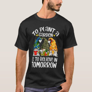 Camiseta Gnomo da Terra Fofo Para Plantar Um Jardim É Acred
