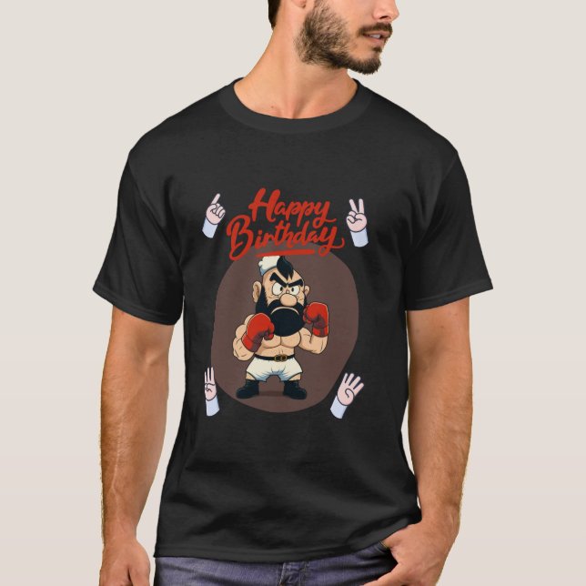 Camiseta Gnomo de Boxe Marinheiro s Gnomo Eu Boxeador Anive (Frente)