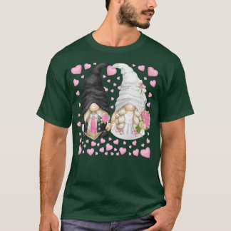 Camiseta Gnomo de Casamento Rosa com Grafo de Padrões Cardí