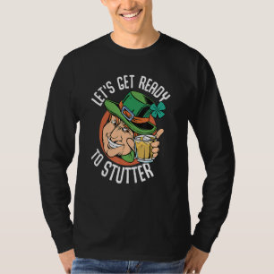 Camiseta Gnomo de Dia de São Patrício Engraçado Permite Pre