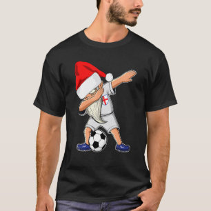 Camiseta Gnomo de Futebol da Inglaterra Natal Jardim Inglês