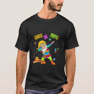 Camiseta Gnomo de jardim Dabbing Cinco De Mayo Fiesta Sombr