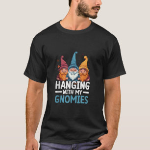 Camiseta Gnomo de Jardim Halloween Truque ou Tratamento Ass