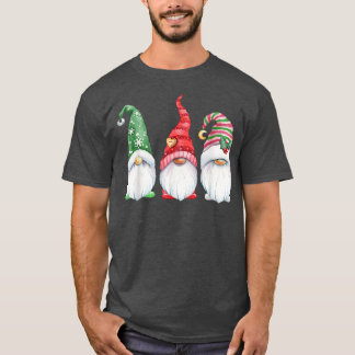 Camiseta Gnomo De Jardim Para Férias Gnomos De Natal Xmas F