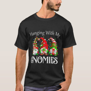 Camiseta Gnomo de Natal Com Meu Pijama da Família Gnomos