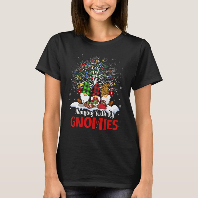Camiseta Gnomo de Natal com os meus fantasmas Xmas Men W (Frente)