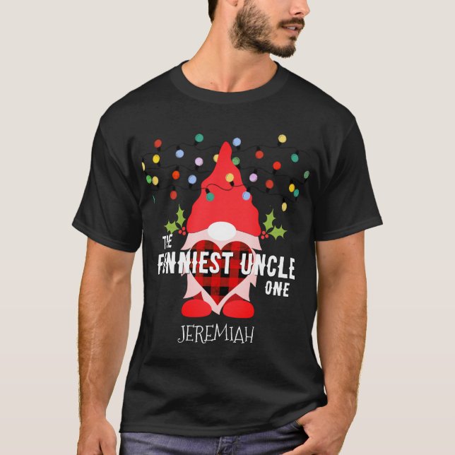 Camiseta Gnomo de Natal da Família do TIO FUNNESTE (Frente)
