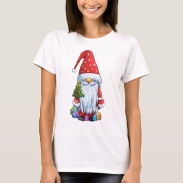 Camiseta Gnomo de Natal Gonk Vestido com um Traje Festivo