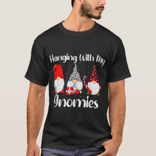 Camiseta Gnomo de Natal Pendurado Com a Família dos Meus Gn