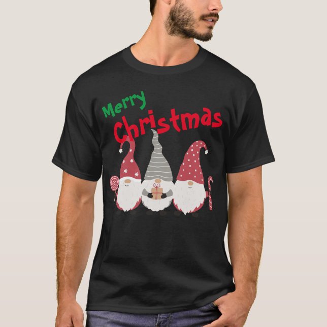 Camiseta Gnomo de Natal Personalizada (Frente)