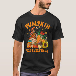 Camiseta Gnomo de Outono Tudo Especiaria de Abóbora Coisinh