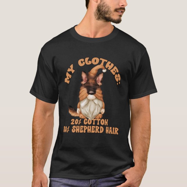 Camiseta Gnomo De Pai Único Para Mulheres Cão Qu (Frente)