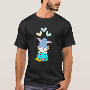 Camiseta Gnomo de Páscoa Bonito com Felz pascoa de Orelhas