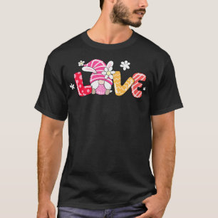 Camiseta Gnomo de Páscoa de coelho de ovo de amor bonito