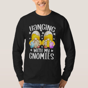Camiseta Gnomo De Pintinho Bonito Para As Mulheres - Com M