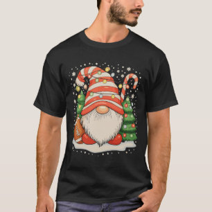 Camiseta Gnomo de Rena Futebol Bola Luzes de Natal Natal
