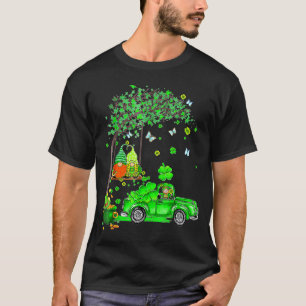 Camiseta Gnomo de Trator Feliz Dia de São Patrício Homens M