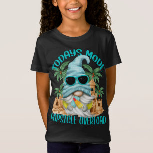 Camiseta Gnomo De Verão Engraçado Sob Palmeiras E S