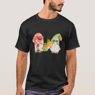 Camiseta Gnomo De Verão Para Crianças Com Melancia