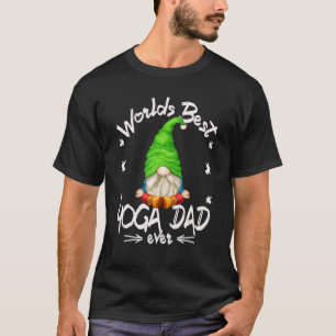 Camiseta Gnomo de Yoga para Homens Hippie Melhor Pai de Yog