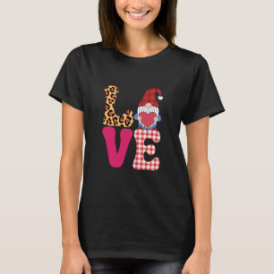 Camiseta Gnomo do Amor Dia dos Namorados Vermelho Xadrez Bú