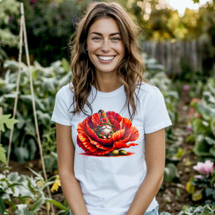 Camiseta Gnomo do Jardim de Aquarela Whimsic