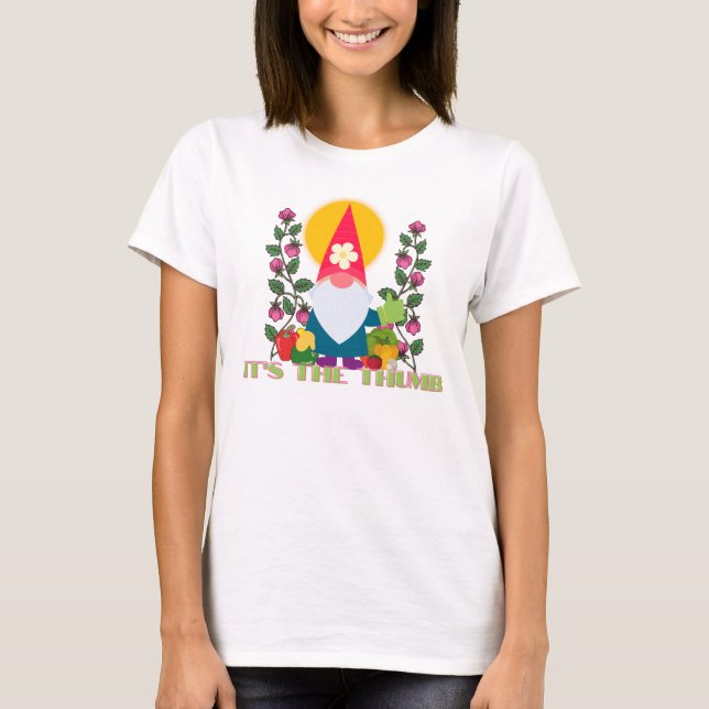 Camiseta Gnomo do Jardim do Choque Verde (Frente)
