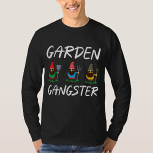 Camiseta Gnomo do jardim do gângster do jardim