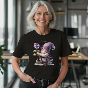 Camiseta Gnomo do Jardim do Mês de Nascimento Personalizado