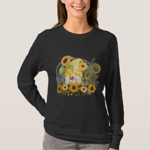 Camiseta Gnomo do jardim girassol verão feminino